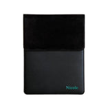 Laptop Hülle aus schwarzem Wildleder mit Namen - Schwarz | MERSOR