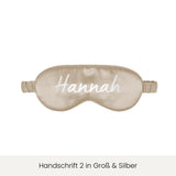 Schlafmaske mit Personalisierung | Champagner