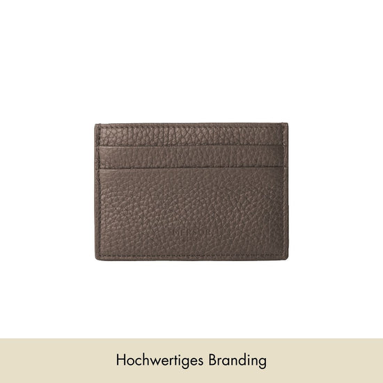 Kartenhalter genarbtes Leder | Warm Earth
