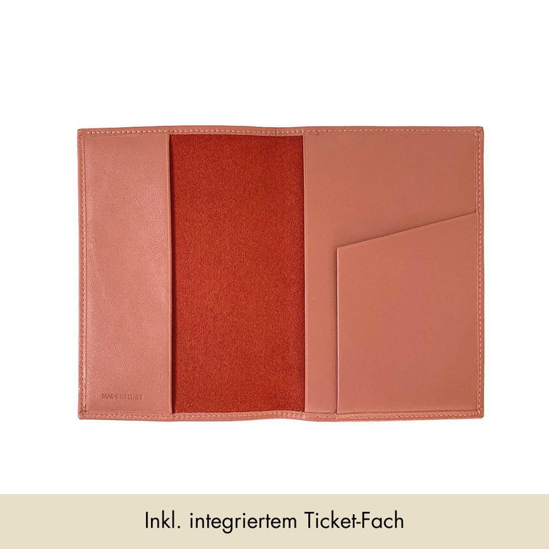 Reisepass-Hülle Glattleder | Misty Rose – Vorbestellung