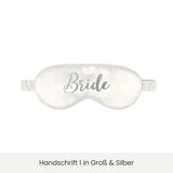 Schlafmaske mit Personalisierung | Ivory