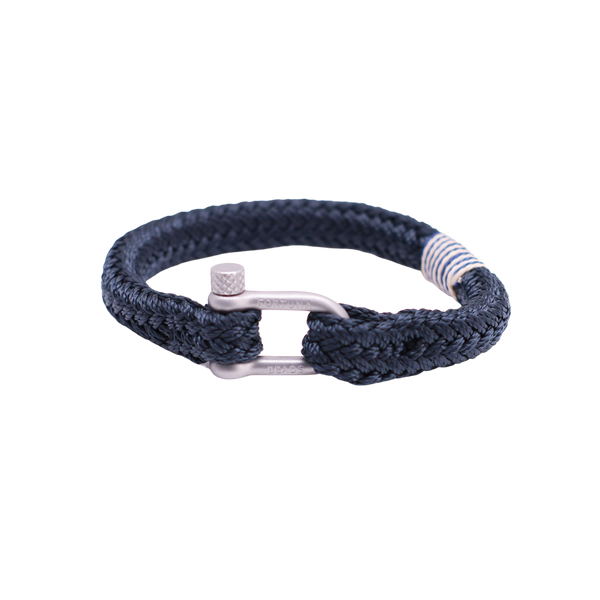 Dunkelblaues Herrenarmband von FortunaBeads