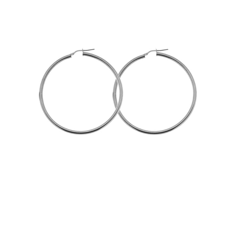 Silberne Kreolen als Schmuckgeschenke auf MERSOR